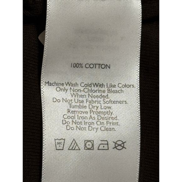 Women's Eddie Bauer Long Sleeve Knit T-Shirt, Chocolate Brown Size XXL - Picture 5 of 5